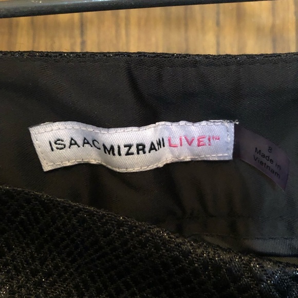 Women’ Black Textured Pants - size 6 - Picture 3 of 6